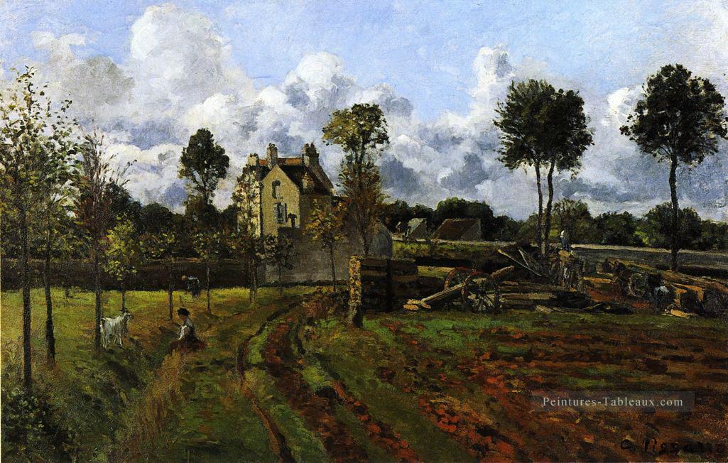 paysage à pontoise Camille Pissarro Peintures à l'huile